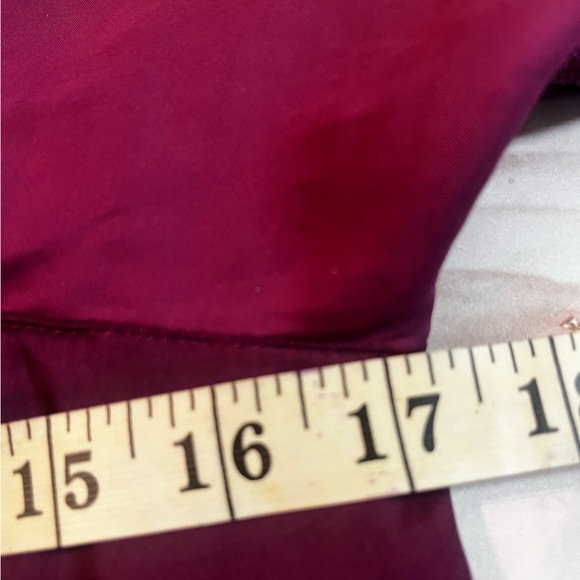 White House Black Market Sz 6 Ruffled One Shoulder Purple Blouson Cocktail Dress - Picture 8 of 11